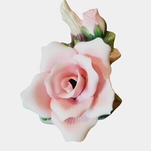 Vintage Floral Illuminations Ceramic Pink Rose Night Light Cover Adult's MCM